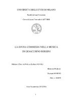 La Divina Commedia nella musica di Gioacchino Rossini